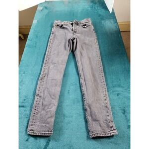 Levi's Straight Leg Jeans in Light Gray Wash